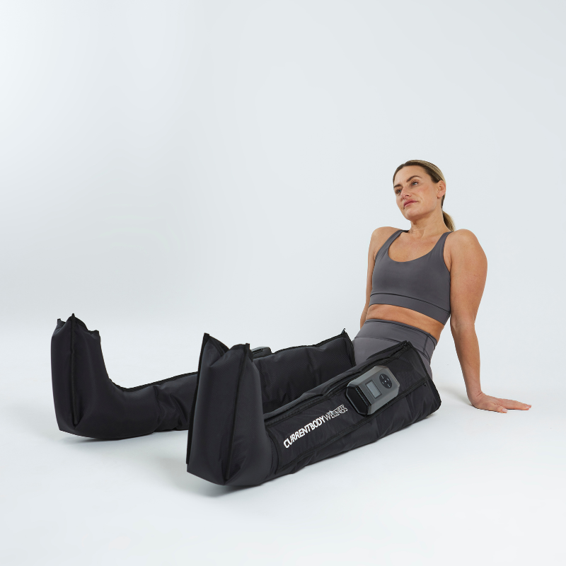 CurrentBody Wellness Saunadecke & Kompressionsstiefel zur Erholung der Beine